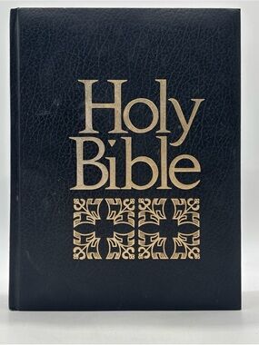 Holy Bible by AJ Holman KJV Old & New Testament Padded Leather Large Print 1970